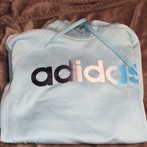 Adidas Small Blue Hooded climawarm sweatshirt